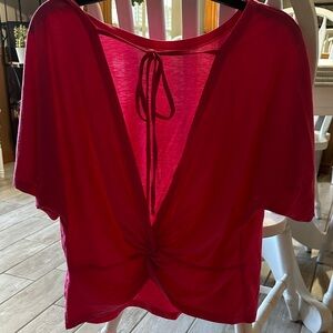 SHEIN Fuchsia Short Sleeve Tee